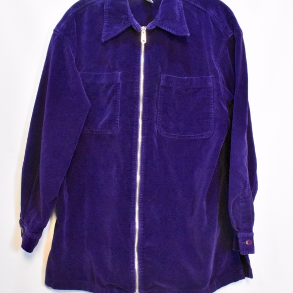 *SOLD *Jones New York Purple Over-Size Jacket M - Picture 2 of 5